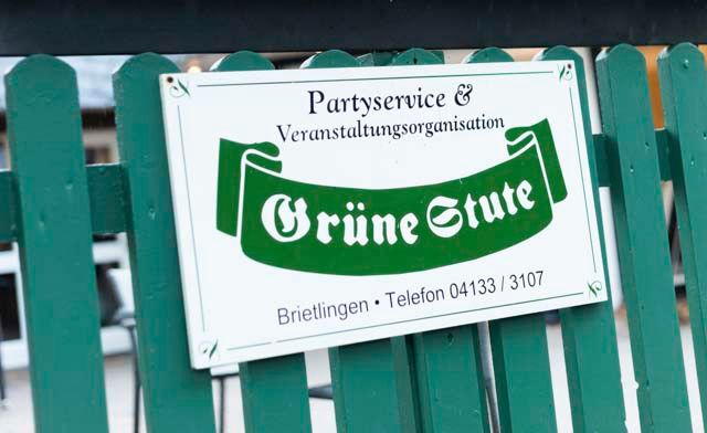 Restaurant "Grüne Stute" - Schild
